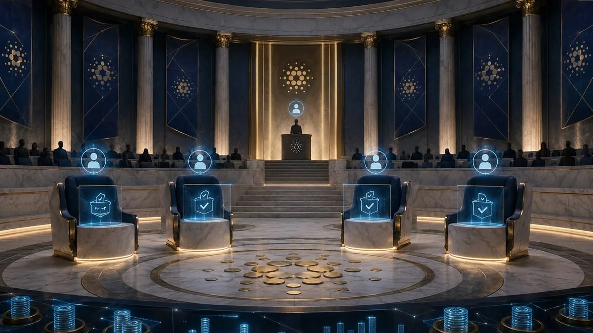Cardano News - Cardano Constitutional Committee Election Enters DRep Voting With Five Candidates for Four Seats