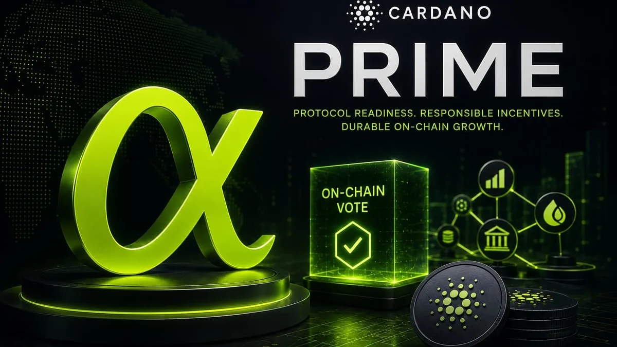 Cardano News - Cardano PRIME Seeks 120 Million ADA as DeFi Funding Plan Moves to On-Chain Vote