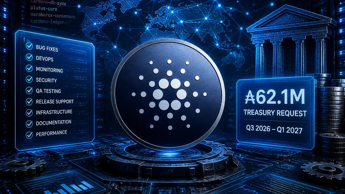 Cardano News - La proposta di manutenzione da ₳62,1 milioni per Cardano trasforma l'affidabilità della rete in un test per il tesoro