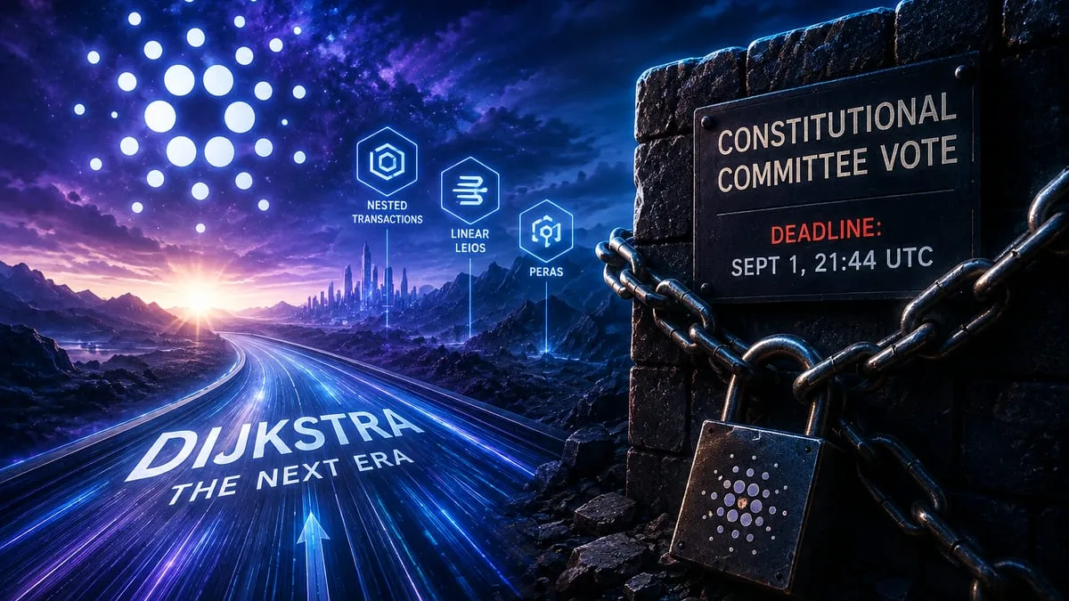 Cardano News - Cardano’s Dijkstra Timeline Faces Governance Risk as Committee Vote Nears Deadline
