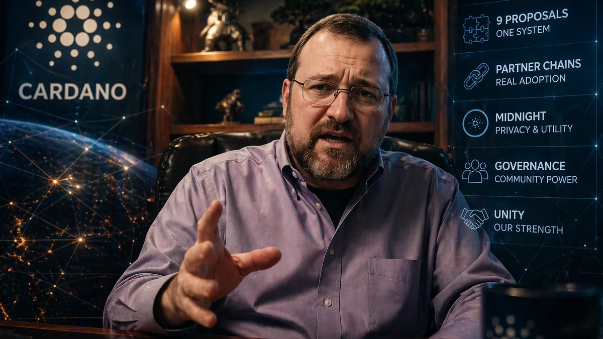 Cardano News - Charles Hoskinson Warns Cardano That Governance Cannot Survive Without Trust