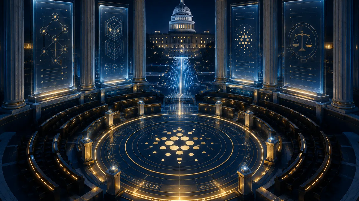 Cardano News - قانون CLARITY يجتاز لجنة البنوك في مجلس الشيوخ بينما يلفت نموذج الحوكمة والتكديس الخاص بـCardano الانتباه التنظيمي