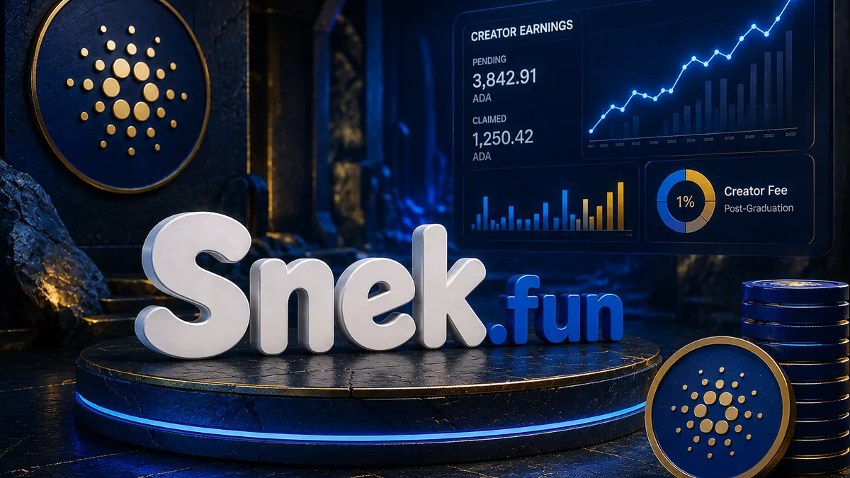 Cardano News - Creator Fees Snek.fun'da Aktif Hale Geldi: Cardano Memecoinleri Gelir Modeline Kavuştu