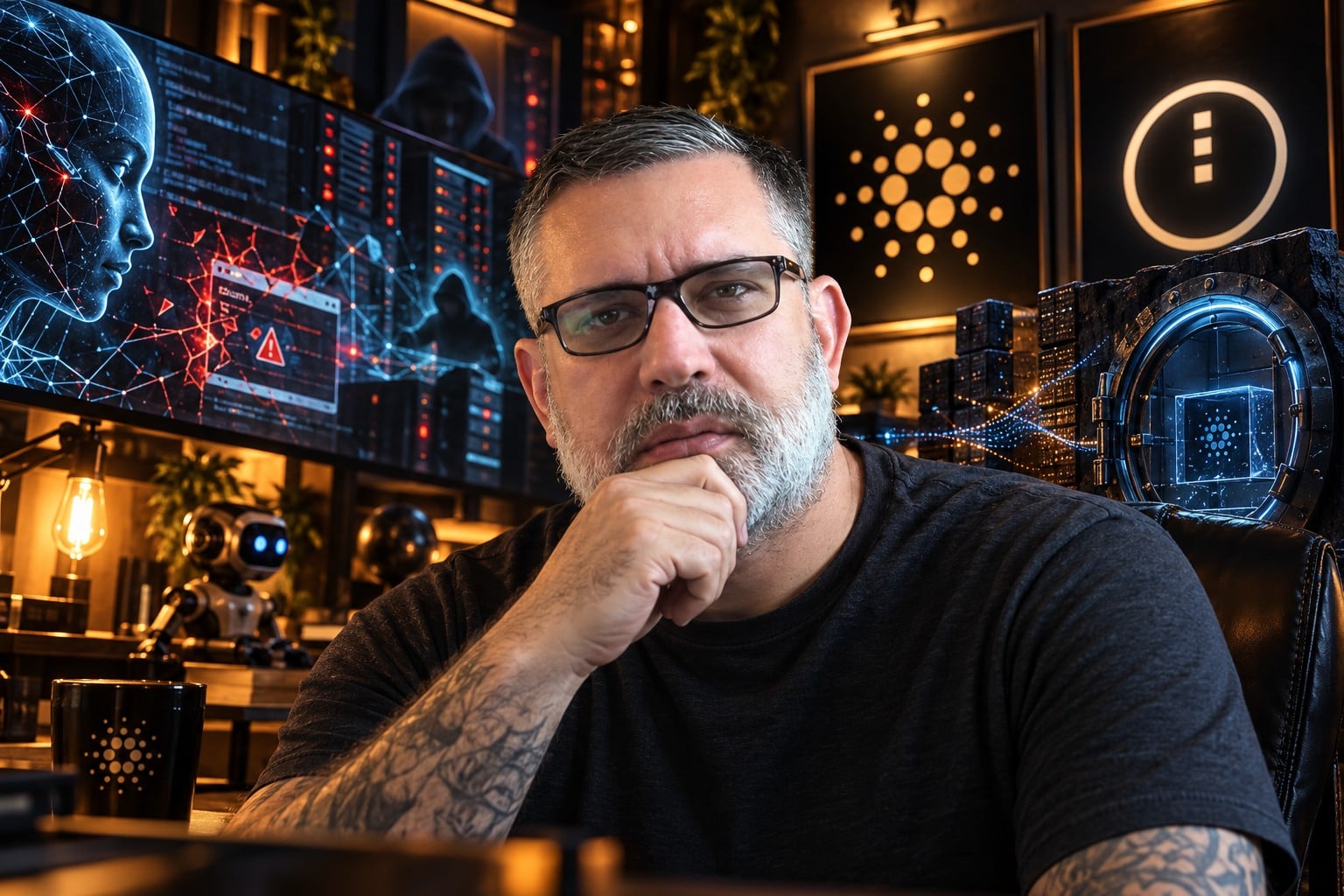 Cardano News - Crypto Crow warnt vor KI Cyberbedrohungen, während ein PHP2Shell Angriff eine europäische Regierung trifft