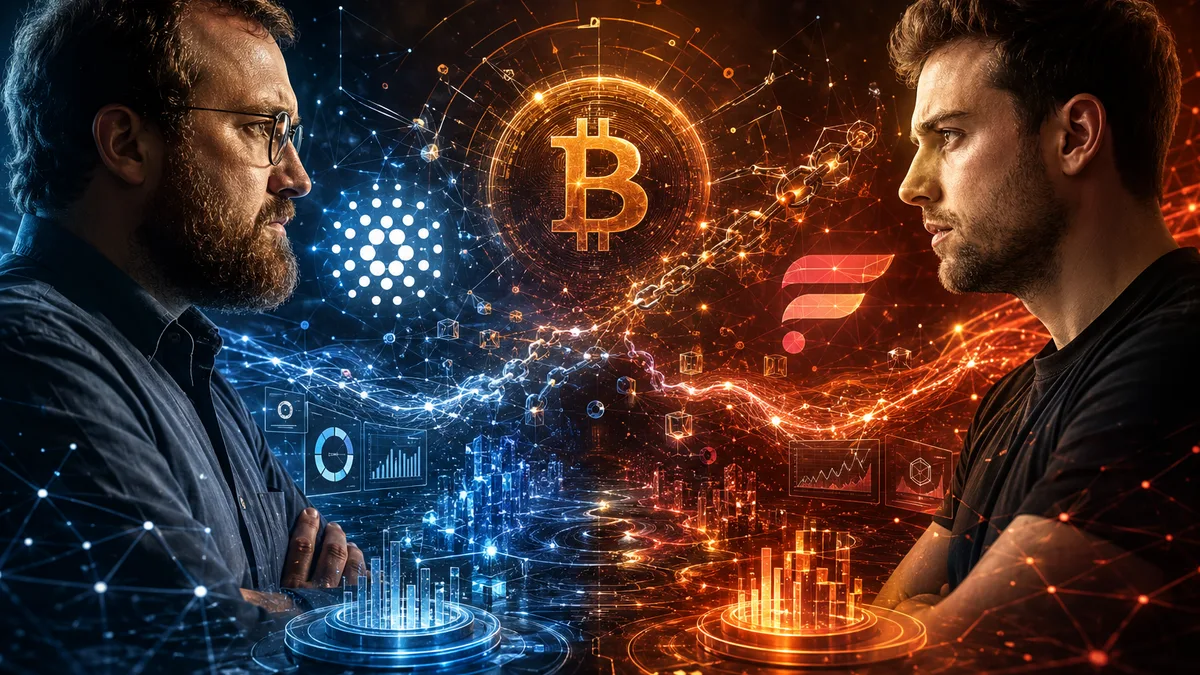 Cardano News - Hoskinson vs Philion: Flare zwingt TVL unter Druck, während Cardano seine Bitcoin-DeFi-Ambitionen vorantreibt