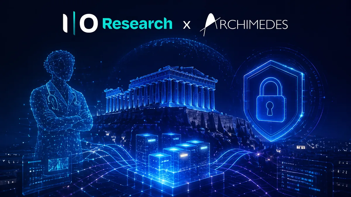 Cardano News - IO تطلق مختبرًا للتقنيات السلسلية والذكاء الاصطناعي في أثينا لتعزيز البحث في أنظمة الرعاية الصحية المراعية للخصوصية