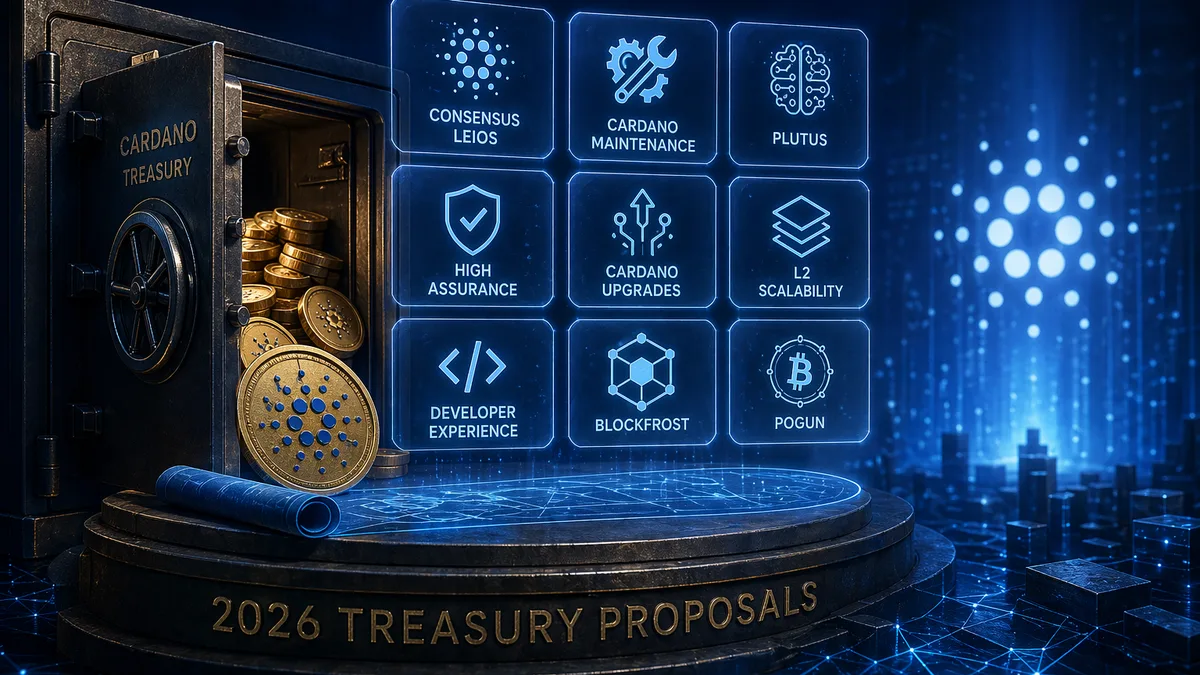 Cardano News - Las propuestas de tesorería de IO para 2026 ponen la gobernanza de Cardano en el centro de atención
