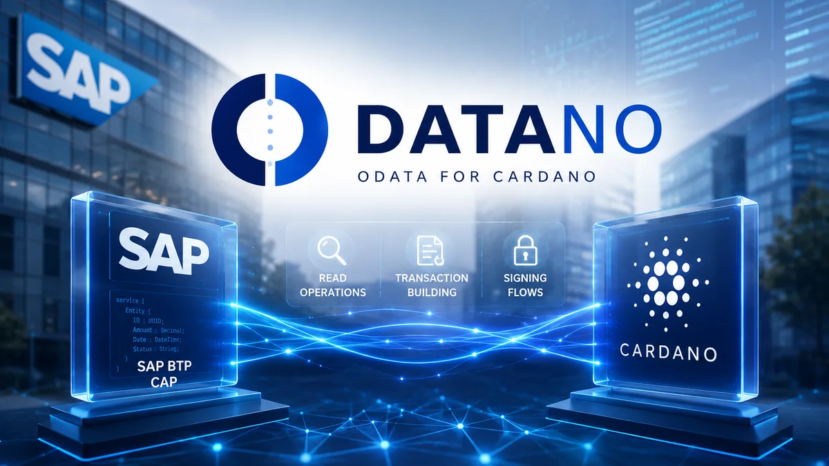 Cardano News - ODATANO يجلب Cardano إلى بيئات SAP من خلال تكامل OData للمؤسسات