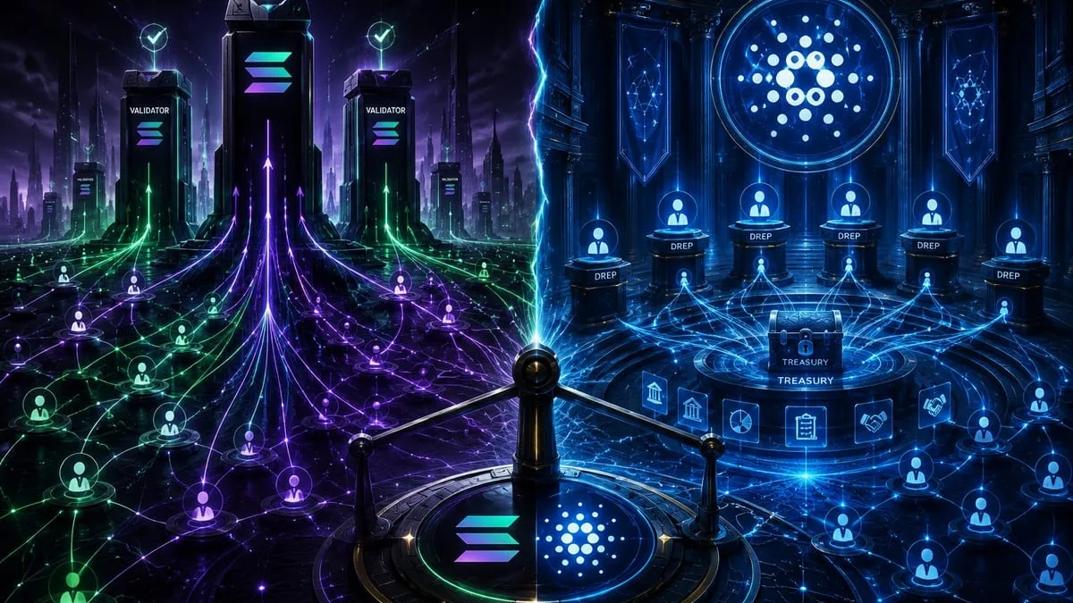 Cardano News - Solana’s New Governance Model Reopens Debate Over Cardano’s DRep Power