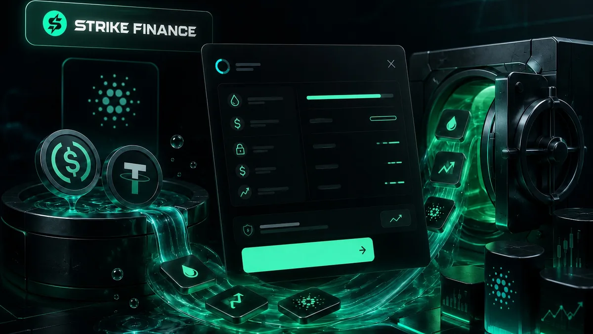 Cardano News - Strike Finance Adds Credit Line Feature as USDCx/USDM LP Tokens Become Collateral on Cardano